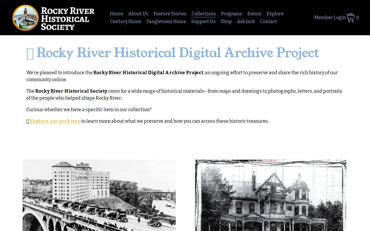 Rocky River city directory research at the Rocky River Historical Society collections