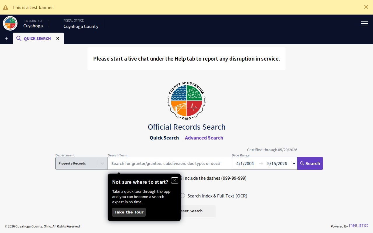 Rocky River residents directory image of Cuyahoga Official Records Search