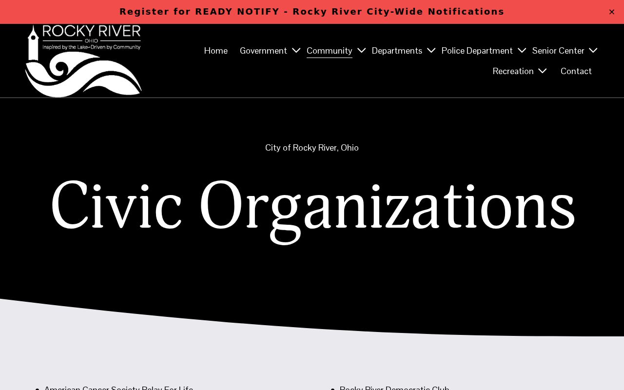 Rocky River neighbors civic organizations directory