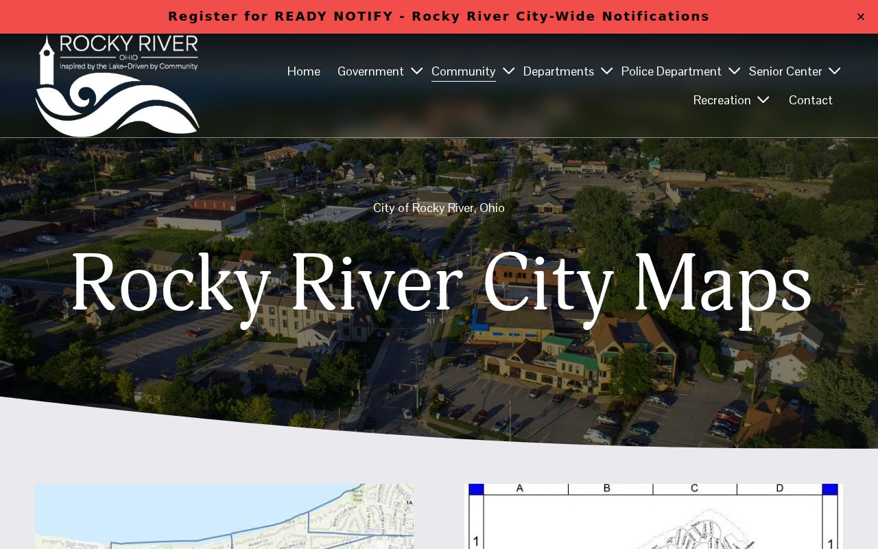 Rocky River street directory city maps reference
